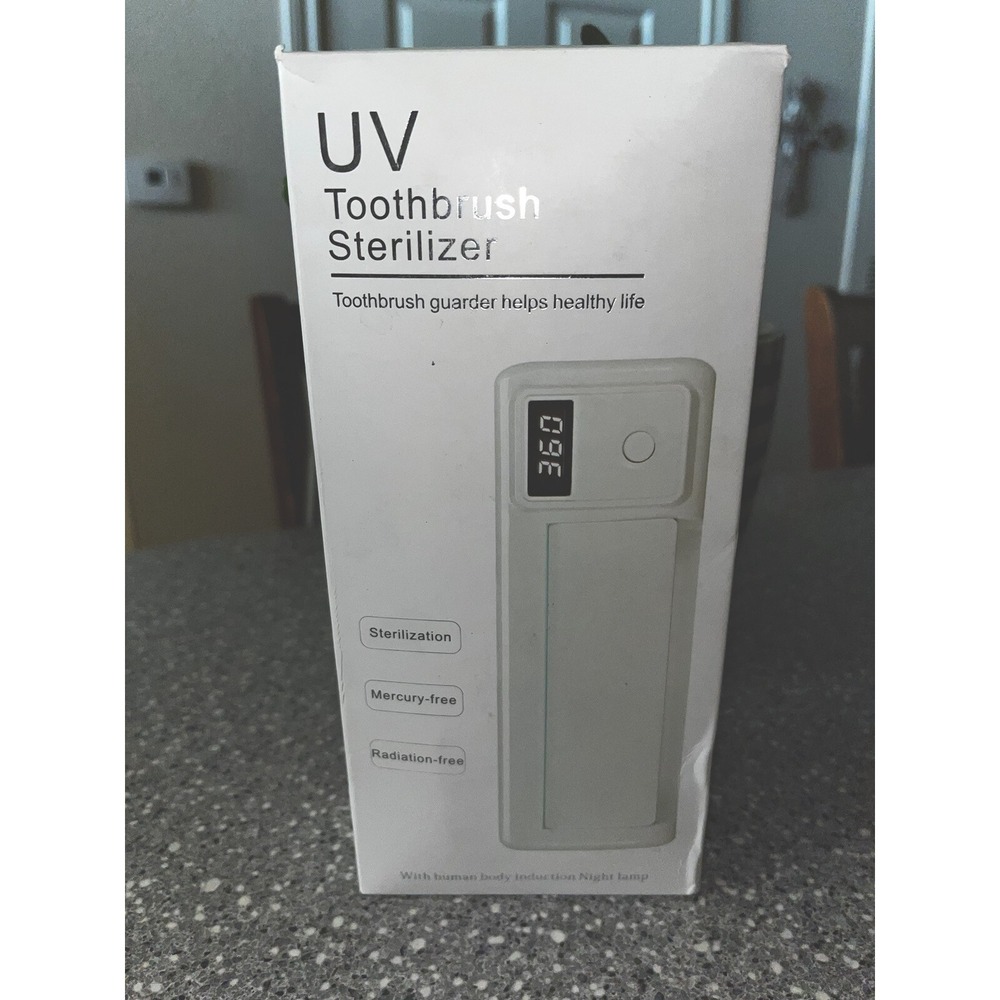 UV‎ Toothbrush Sterilizer Holder -New Open Box Mercury Free/Radiation Free